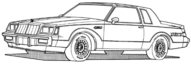 buick regal drawing